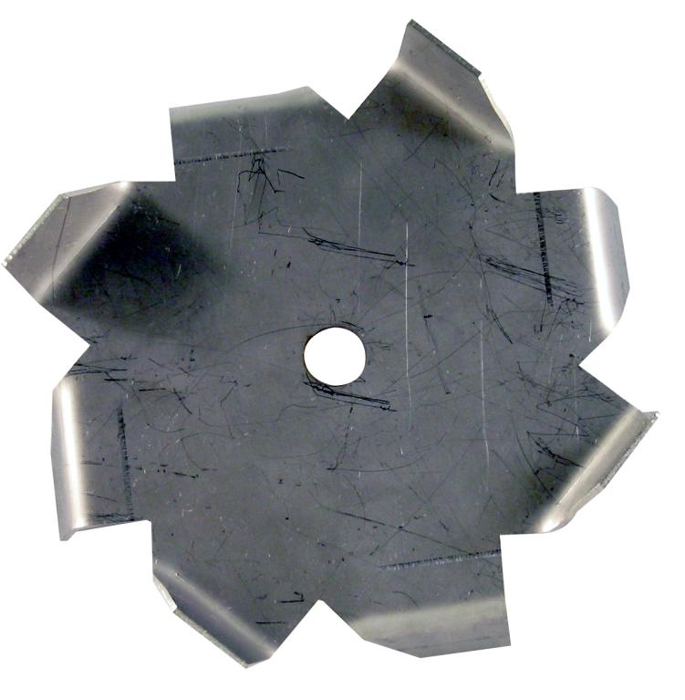 6" Dia. X 1/2" Center Hole Type C 304 SS Dispersion Blade