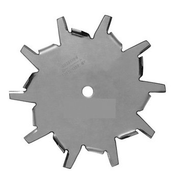 4" Dia. X 1/2" Center Hole Type E 304 SS Dispersion Blade Image