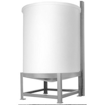 250-Gallon Cone-Bottom Polyethylene Tank Stand w/ Mixer Bracket