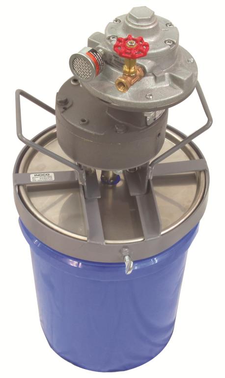 1-1/2 HP Air 5 Gallon Heavy Duty Mixer Includes Stainless Steel Pail Cover