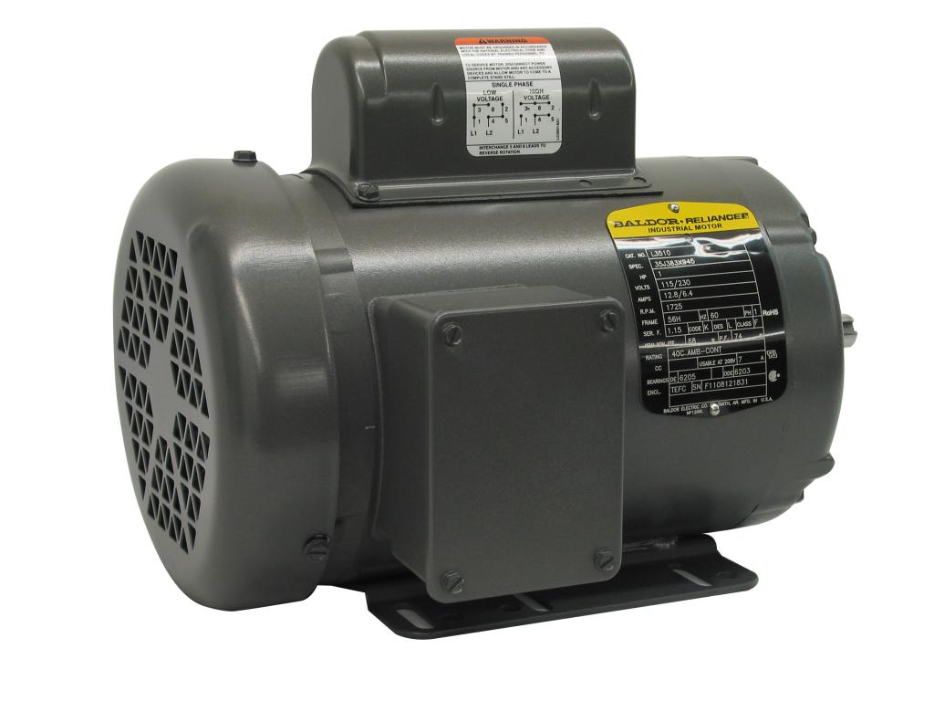 1 HP TEFC Motor - image 2