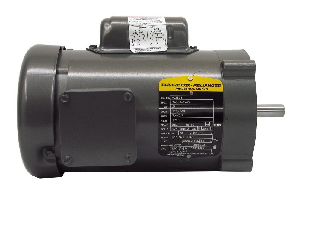 1/2 HP TEFC Motor