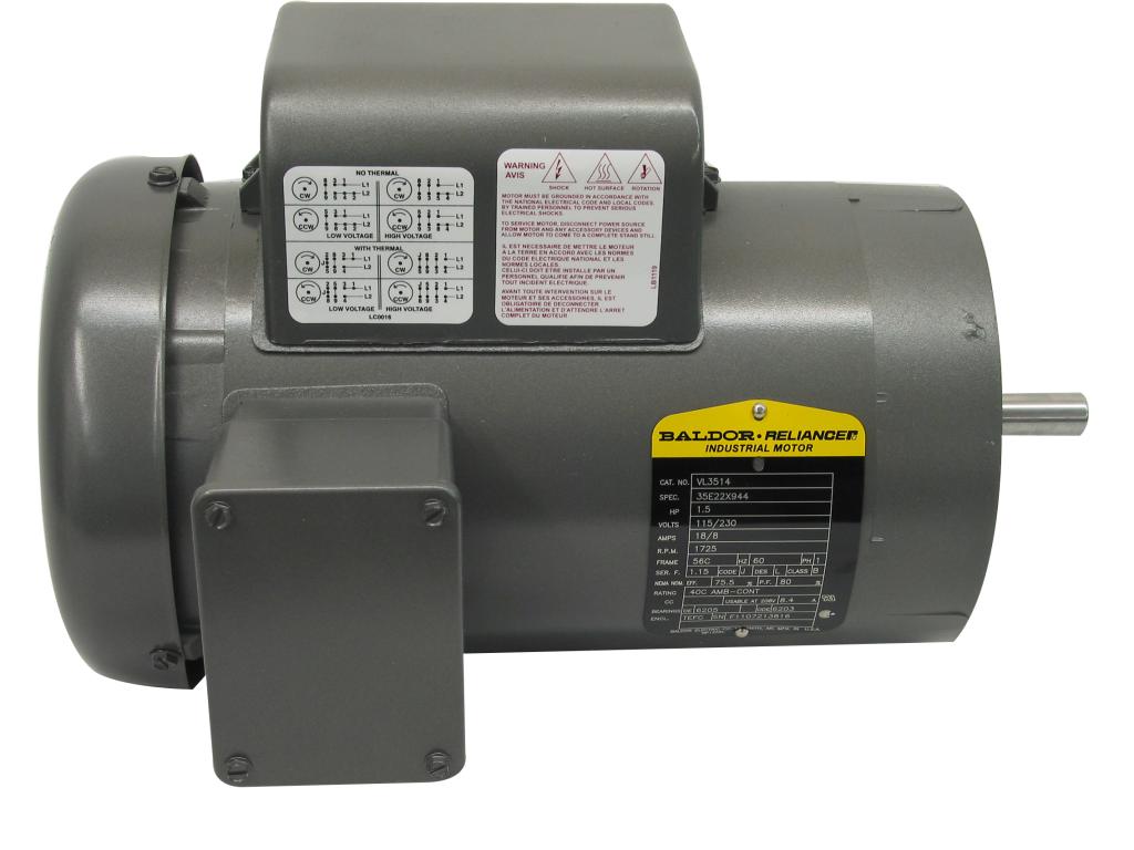 1-1/2 HP TEFC Motor