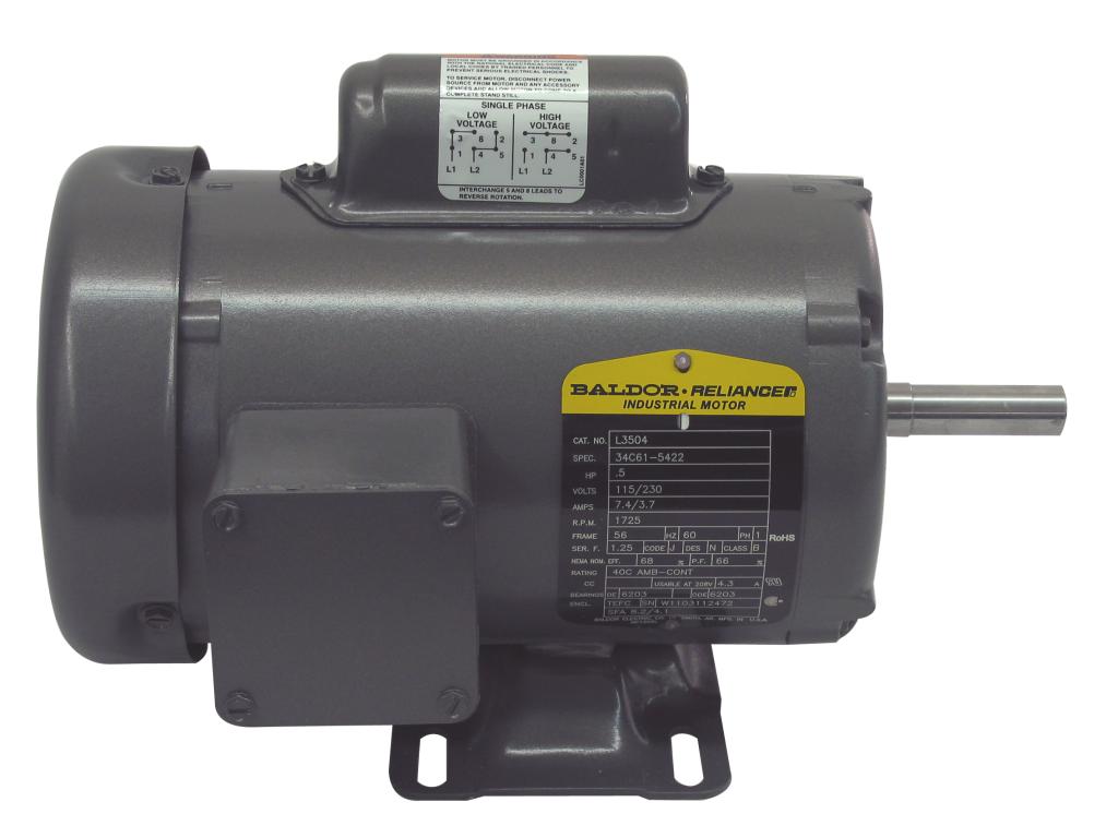 1/2 HP TEFC Motor Image